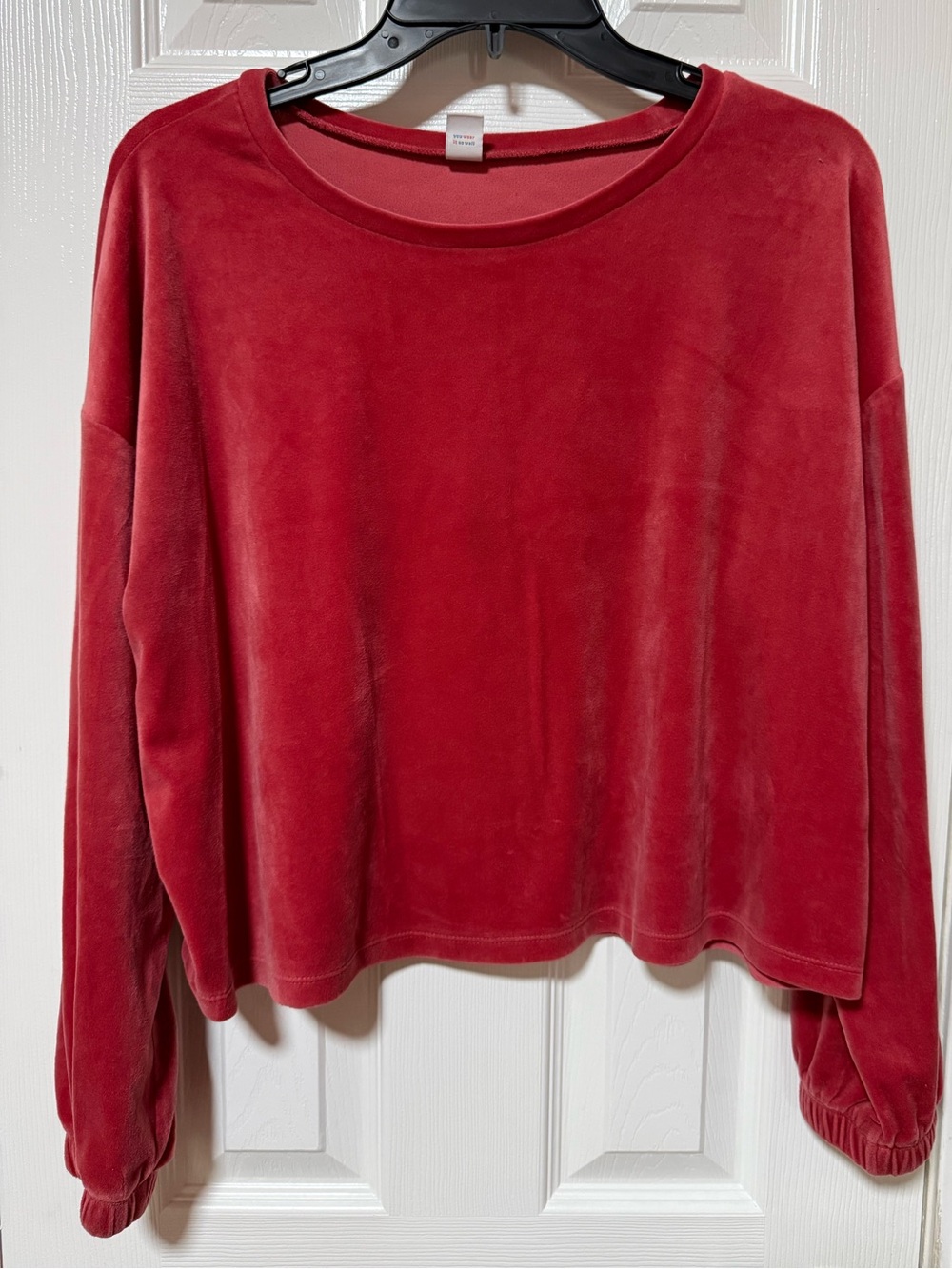 Old Navy pink Velvet Pullover Sweatshirt